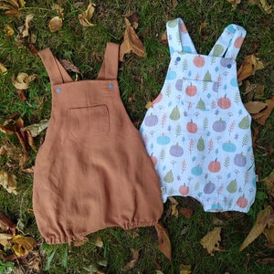 Muslin Baby Romper-Toddler Romper-Baby Jumpsuit-%100 Cotton Poplin Romper-Organic Baby Clothes-Organic Cotton Baby Romper