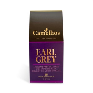 Earl Grey Tea, Pyramid Tea Bags, Camellios
