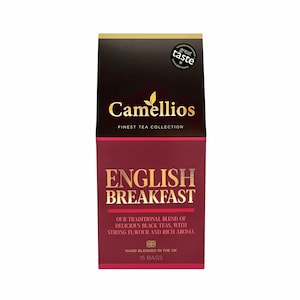 English Breakfast Tea, Pyramid Tea Bags, Camellios