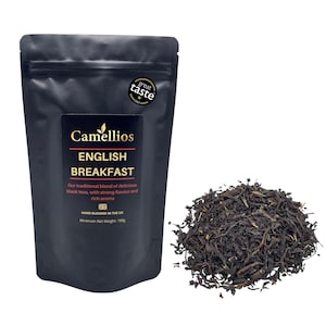 English Breakfast Tea, Black Loose Leaf Tea, Camellios