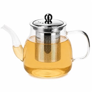 Glas-Teekanne mit Teesieb, 600 ml