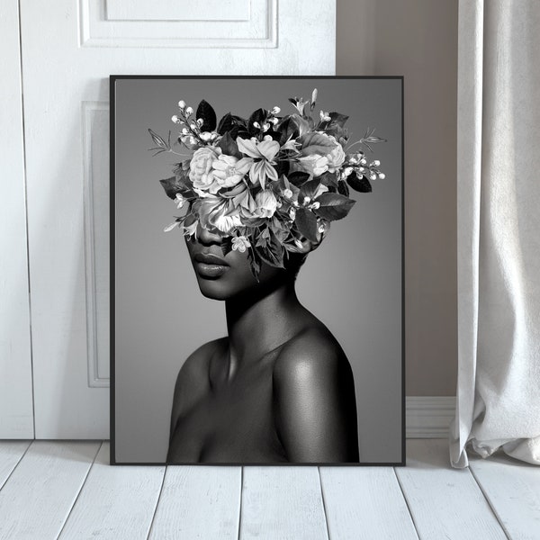 Black and White Fashion Wall Art; Statement Photo Print; Minimalist Glam and Chic Design