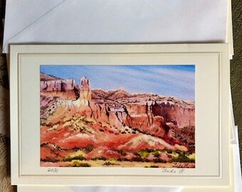 Greeting blank folded card featuring photo of my art