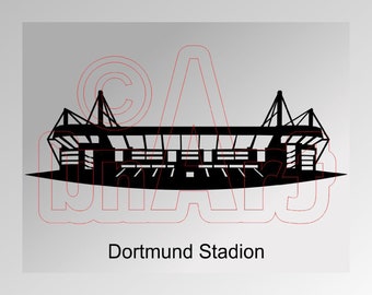 Vector illustration Dortmund Stadium