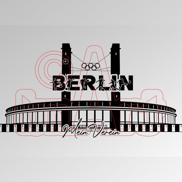 Vector illustration Berlin My Club