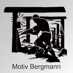 Vektorgrafik Motiv Bergmann