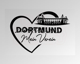 Vector Graphic Love Dortmund My Club