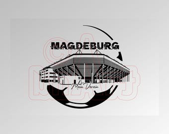 Vector graphic Magdeburg My Club.