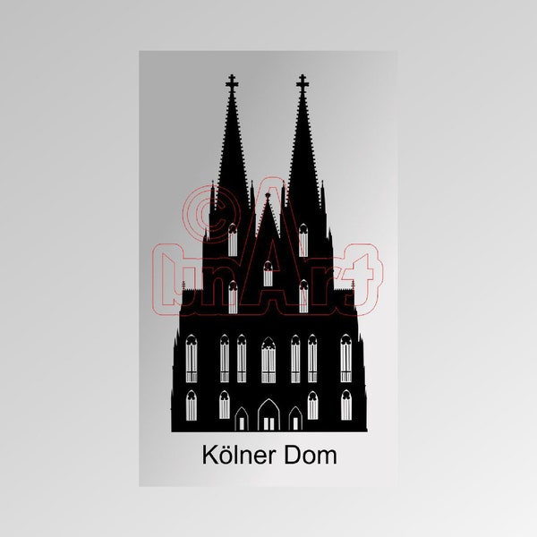 Vektorgrafik Köln Kölner Dom