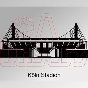 Vector illustration Cologne Stadium