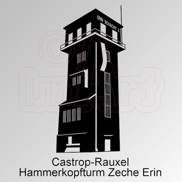 Graphiques vectoriels Castrop-Rauxel Hammerkopfturm Zeche Erin