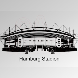 Vector graphic Hamburg Stadium