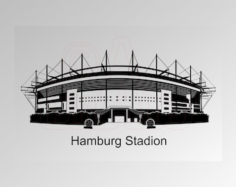 Vector graphic Hamburg Stadium