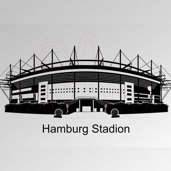 Vektorgrafik Hamburg Stadion