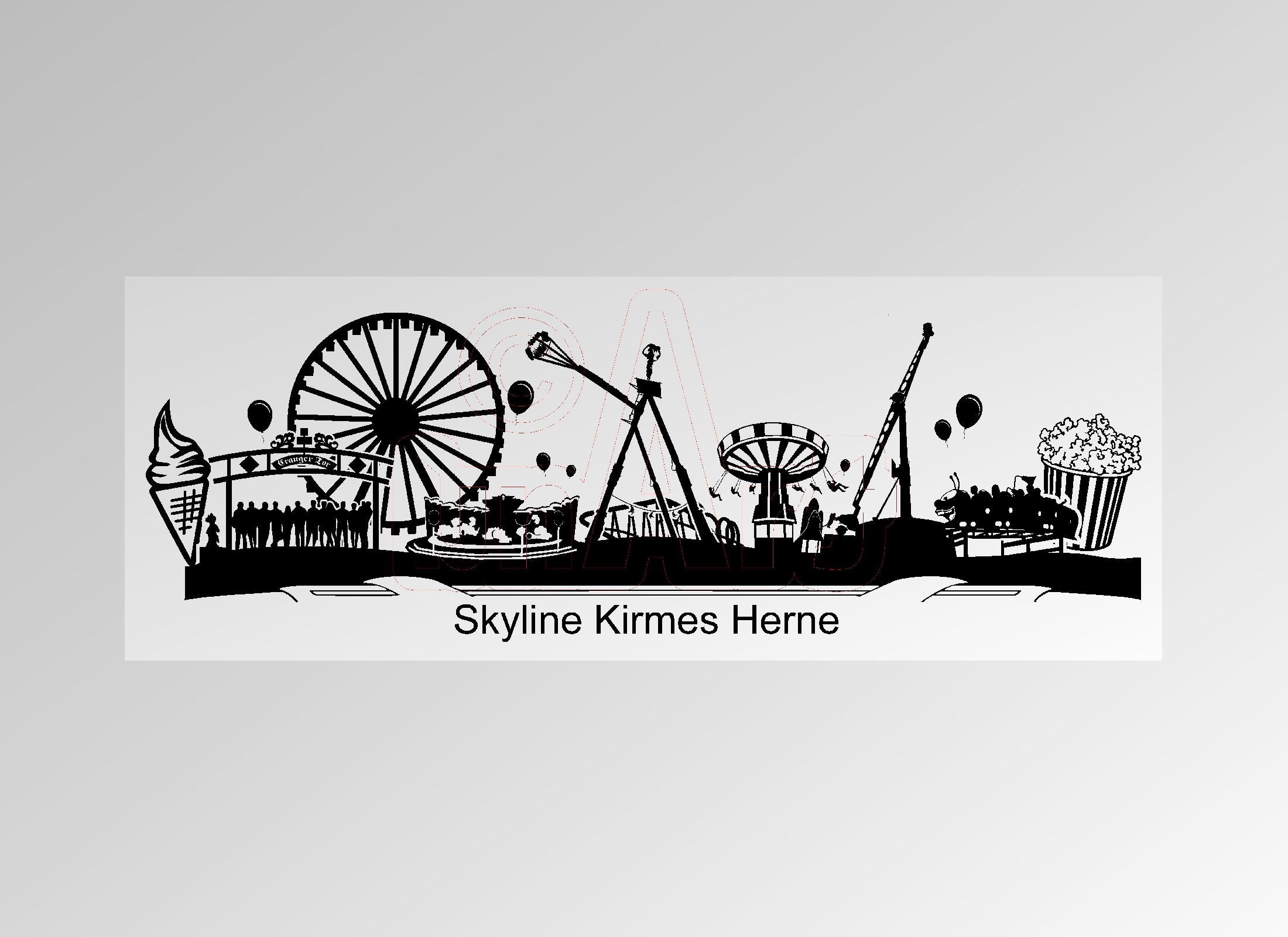Skyline di Lione - stampa su tela su misura