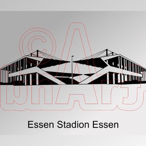 Vector illustration of Essen stadium