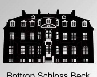 Vector graphics Bottrop Schloss Beck