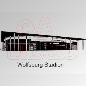 Vector graphic Wolfsburg Stadium