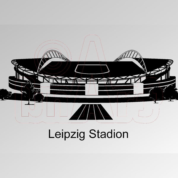 Vector illustration of Leipzig Stadium