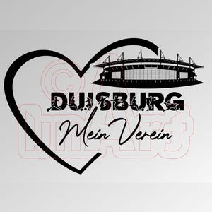Vektorgrafik Love Duisburg Mein Verein.