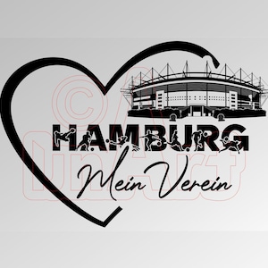 Vector graphic Love Hamburg My Club.