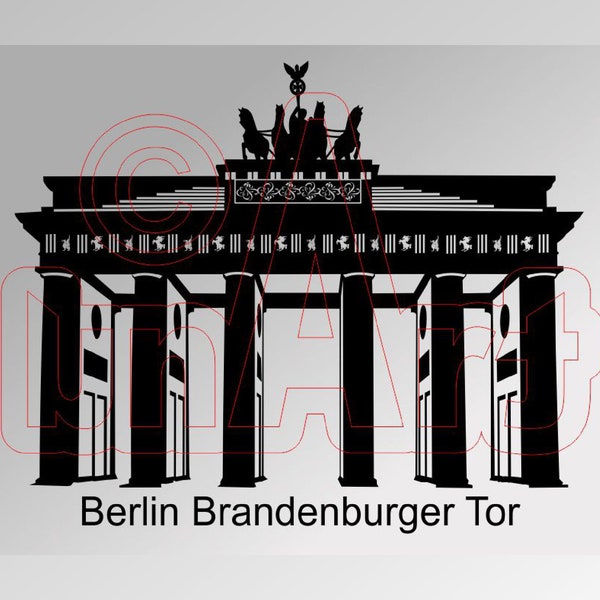 Vector graphics Berlin Brandenburg Gate