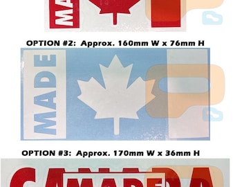 Made in Canada Vinyl Decal - Canadian Pride