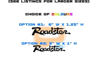 MX-5 Miata Roadster Vinyl Decal - SMALL SIZES