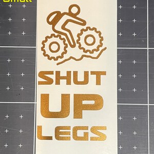 Shut Up Legs MTB / FatBike Motivational Vinyl Decal MTB Dude | Sticker | Cycling | Bike - Size Options - Style #2 image 4