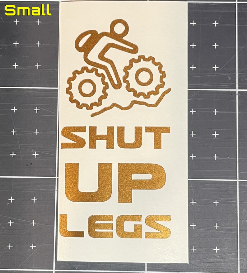 Shut Up Legs MTB / FatBike Motivational Vinyl Decal MTB Dude | Sticker | Cycling | Bike - Size Options - Style #2 image 4