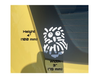 Owl Decal – High Quality Oracal 651 Vinyl, Car/Laptop/Window