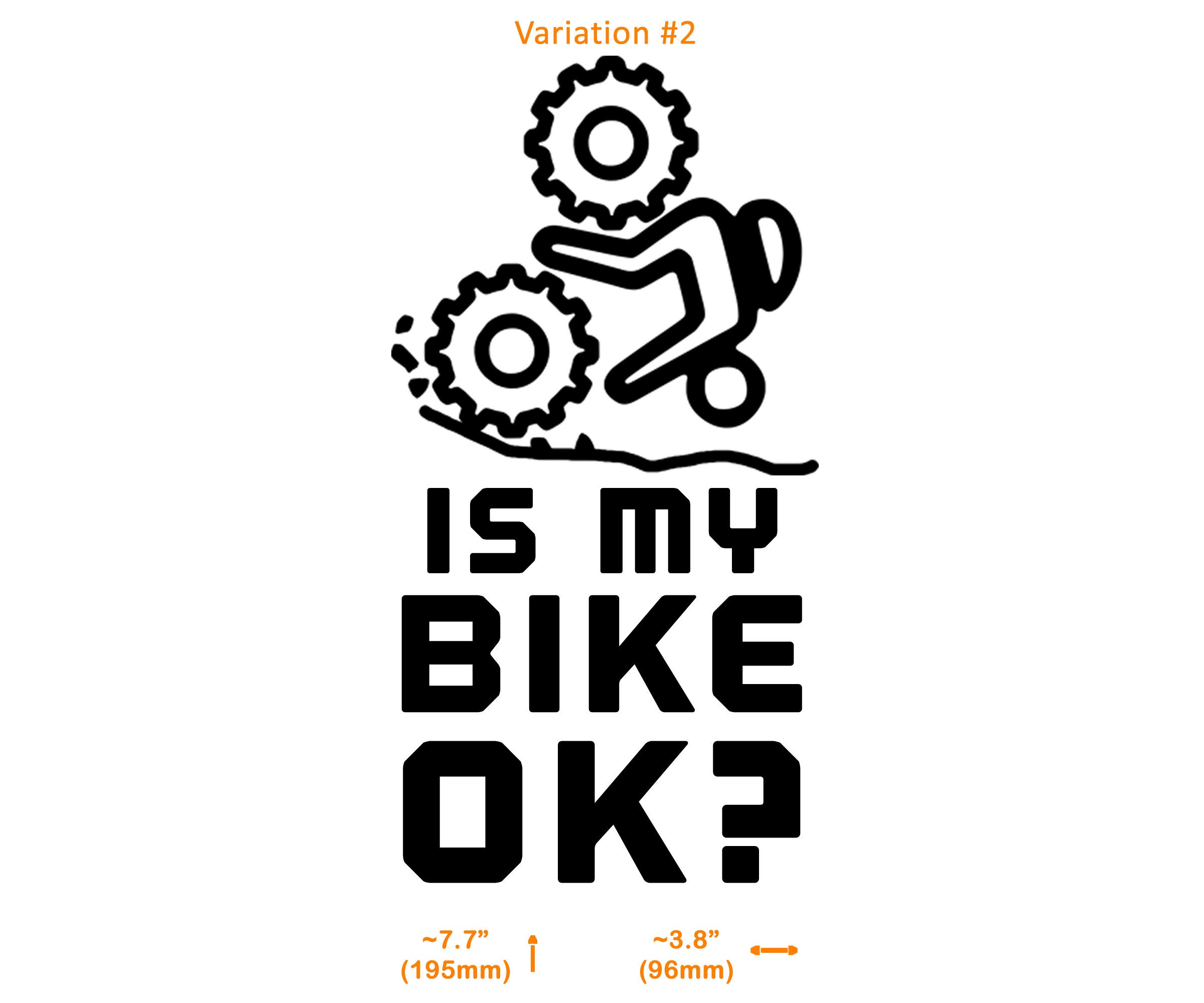 Is My Bike Ok Mountain Biker Decal Vehicle Laptop Wall - Etsy
