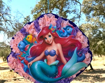 Under-the-Sea Mermaid Princess Inspired Piñata – 20” x 18” x 4”