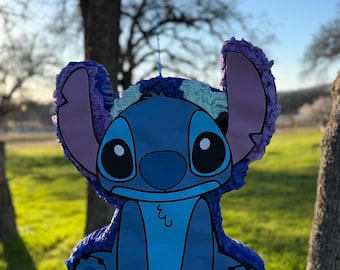 Blue Alien Creature Inspired Piñata 24"x18"x4"