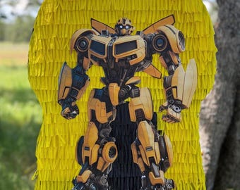 Optimus Prime Ballon décoratif en aluminium Mylar Motif Bumblebee Transformers 76,2 cm