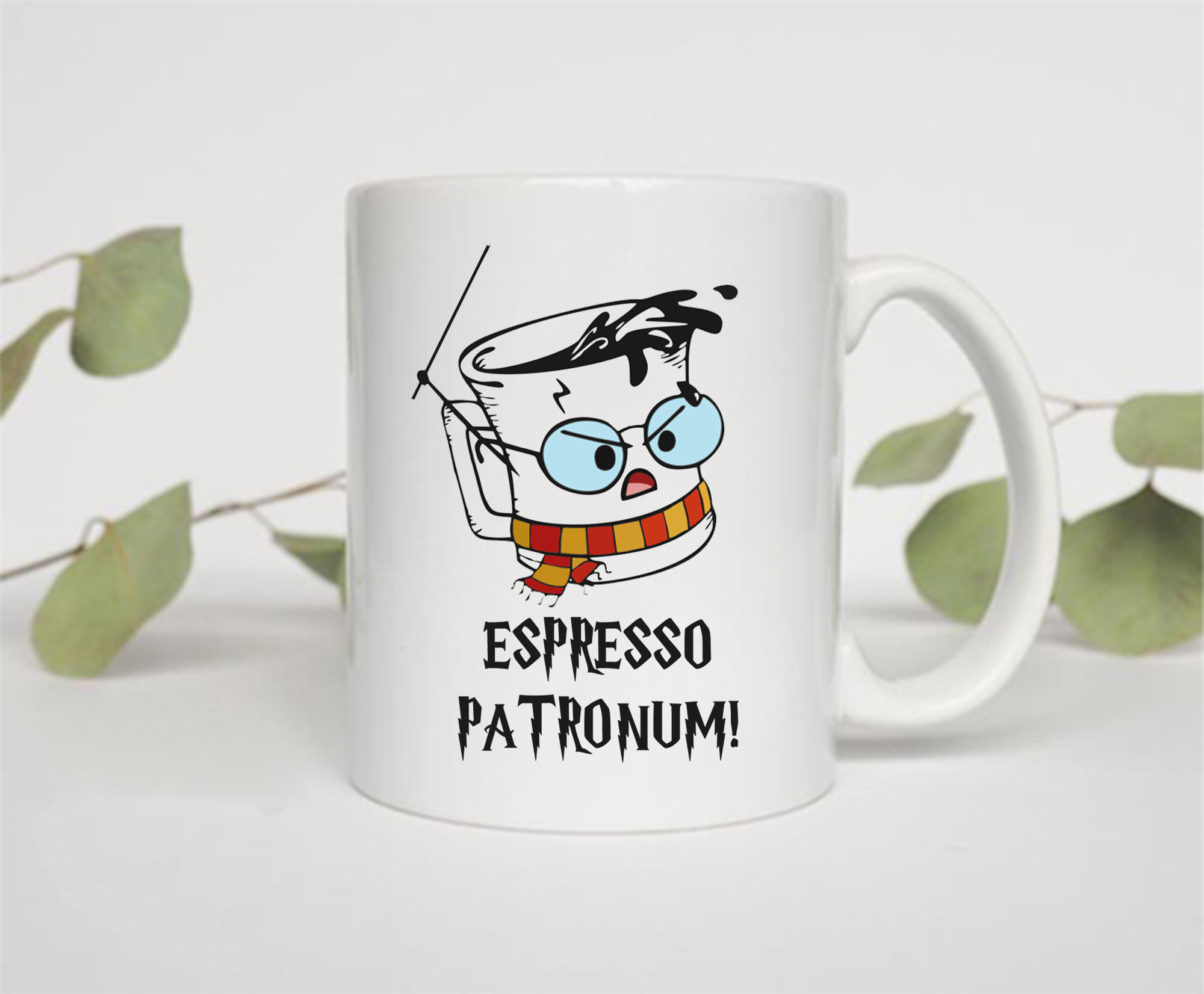 чашка эспрессо патронум с котиком. кружка espresso patronum. чашка espresso patronum. кружка с надписью эспрессо патронум. Espresso patronum кофейня.