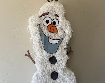 Pinhata de boneco de neve 23"x12"x4" Decoração para festa de boneco de neve