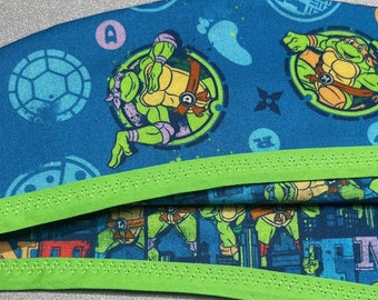TMNT Reversible Scrub Cap Hat Men’s Women’s Machine Washable Teenage Mutant Ninja Turtles