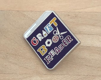 Craft Book Reader Enamel Pin