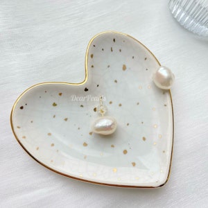 Big Pearl Stud Earrings Gold