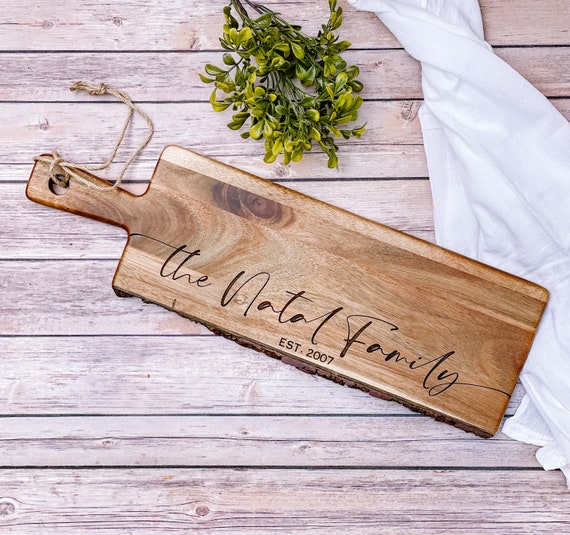 Personalized Wood Serving Board Custom Serving Board Etsy