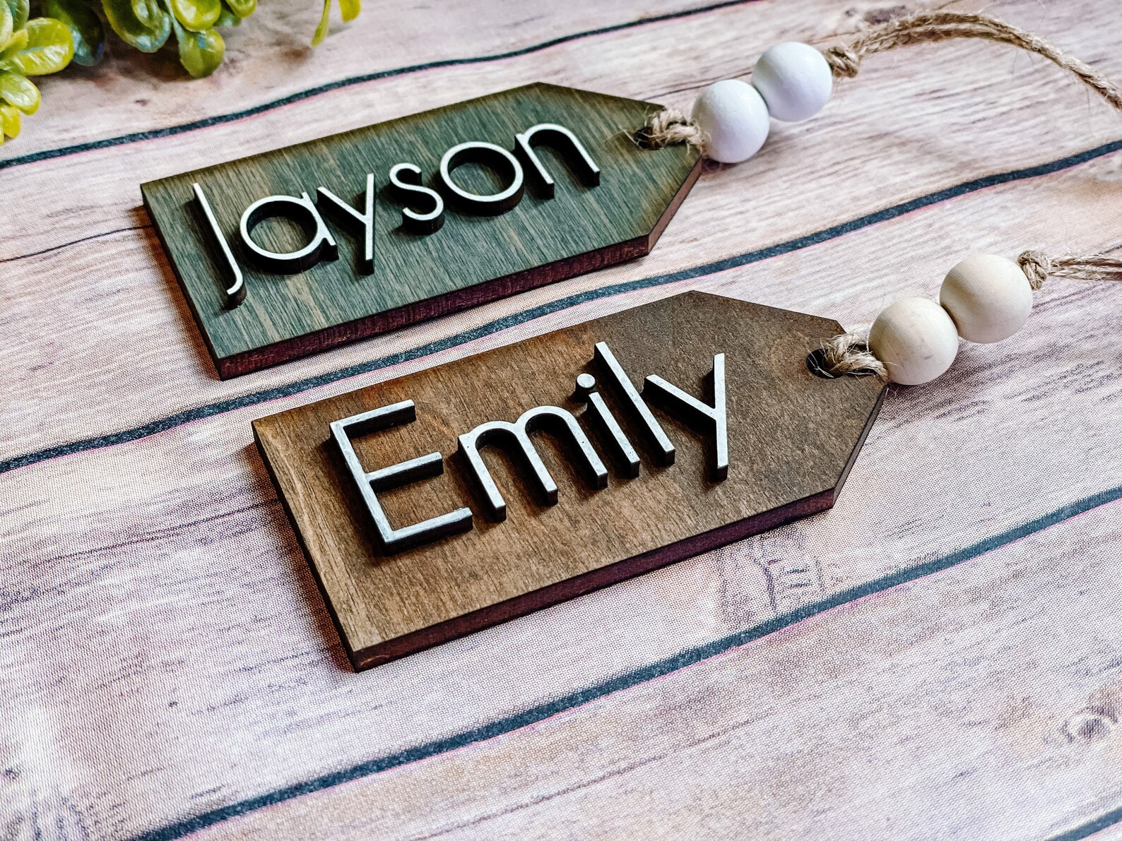 Wood Name Tag Gift Tags Personalized Wooden Name Tags for Etsy