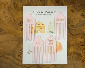 Customized Cheese Markers, Holiday Hosting, Entertaining, Dinner Party, Charcuterie, Cheese Plate, Hostess Gift