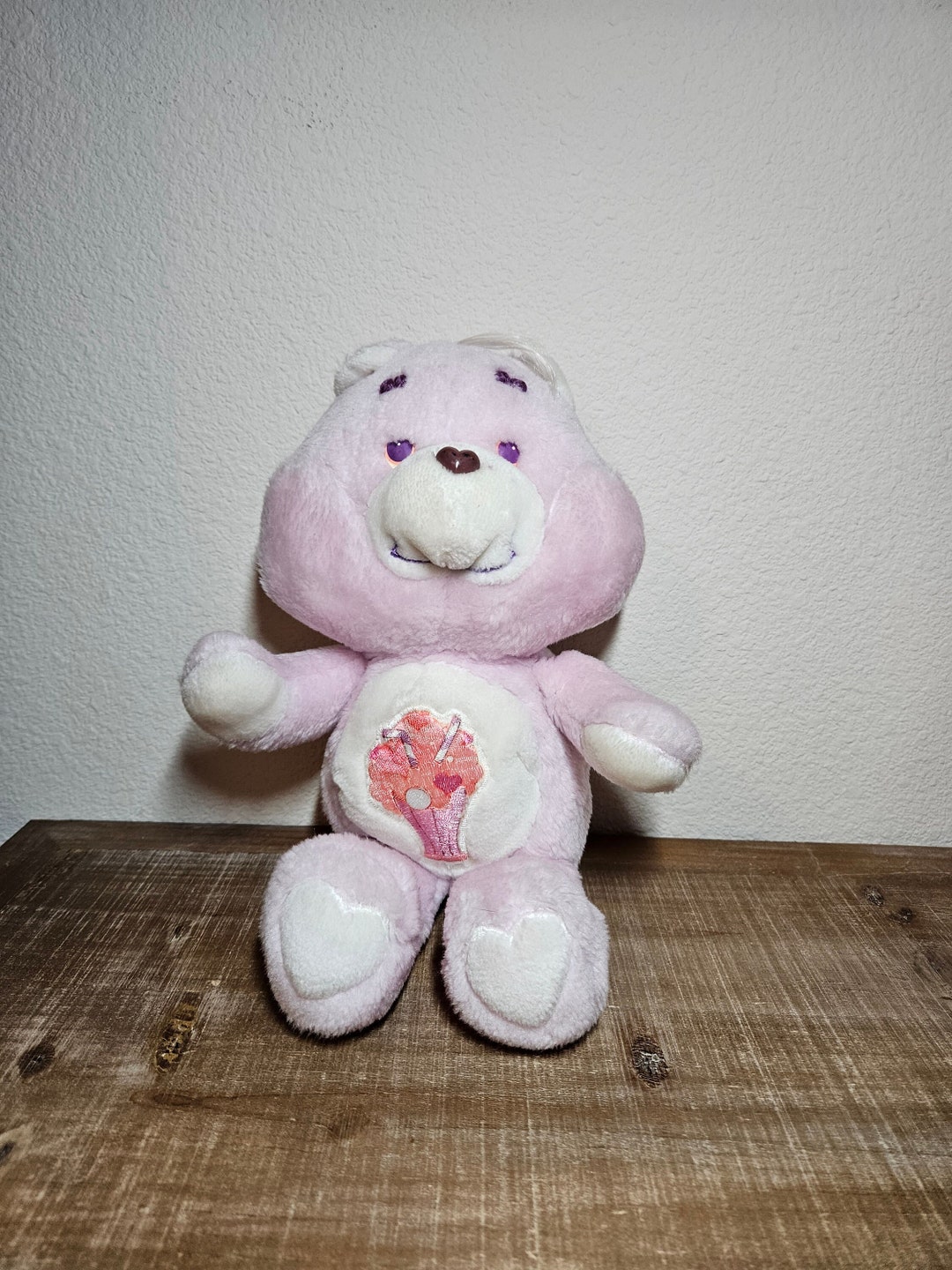 Figurine BISOUNOURS (Care Bears) Share Bear Avec Mousqueton - Neuf
