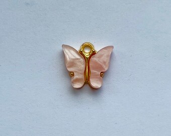 Pink Butterfly Charm