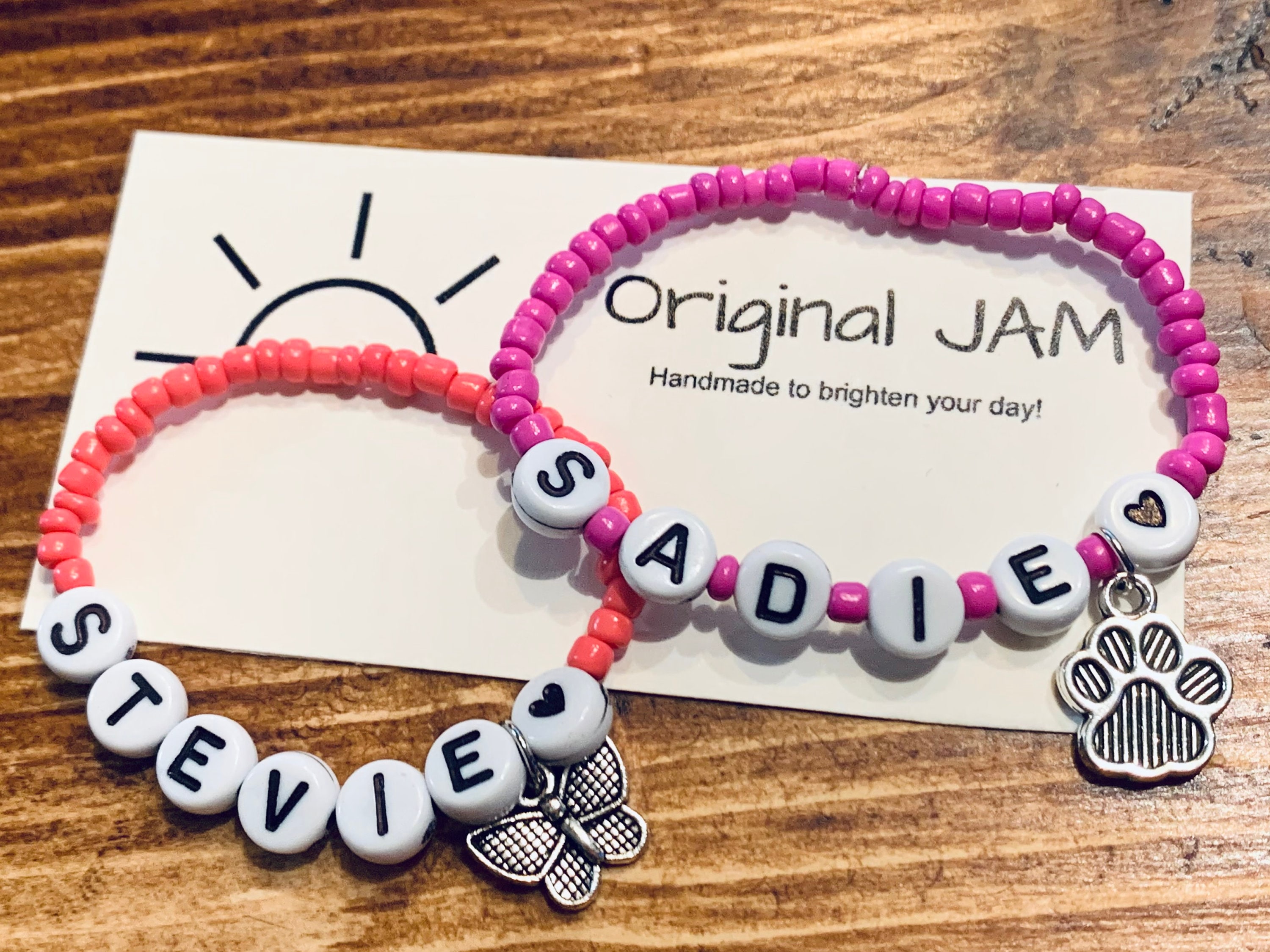 Custom Bead Name or Phrase Bracelet For Kids or Adults Etsy