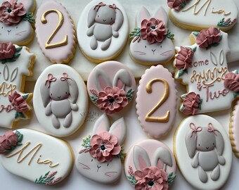 FREIE AUSWAHL-Motto Party Kekse - Personalisierte Kekse -Royal Icing Kekse - Geschenk Keks - Geburtstags Kekse - Gastgeschenke -