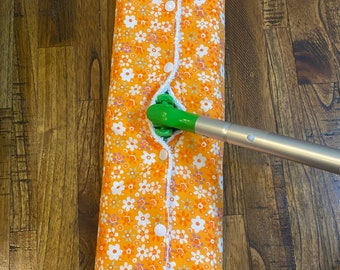 Reusable Reversible Swiffer MAX /  Floor Dusting Pad - ECO Friendly - Various Fabric Designs - with or without Snaps