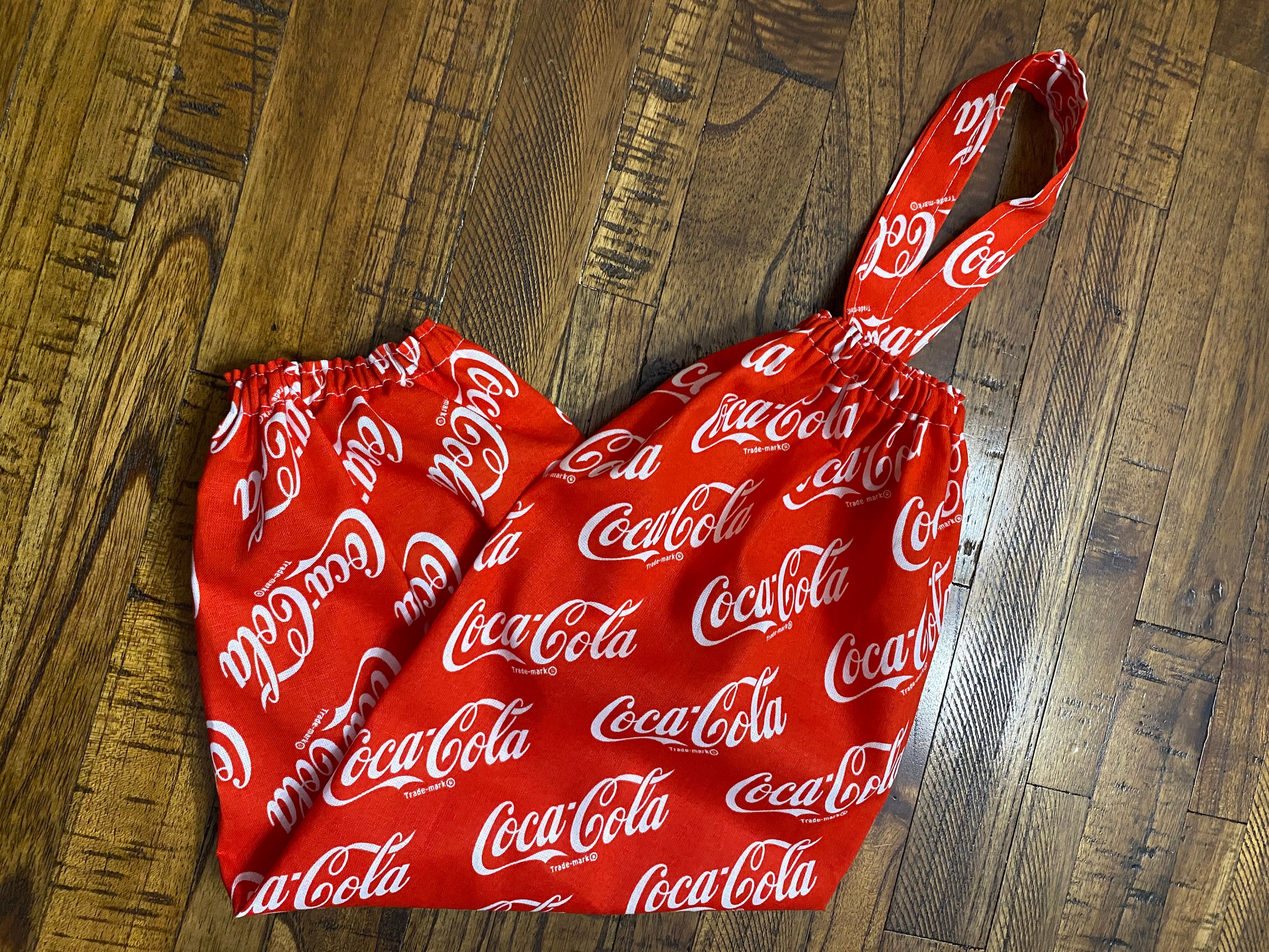VINTAGE Coca-Cola Coke Pencil Bag Small Cosmetics Clutch Zipper