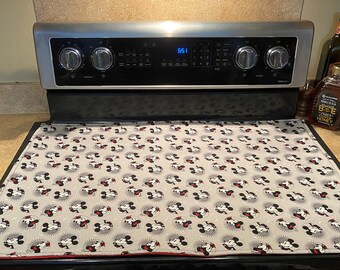 Coffee & Cream Stove Top Cover With or Without Oven Handle That Protects  Your Ceramic Glass Top and Handle Reversible Quilted Backside 